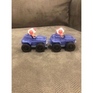 McDonald's 2022 Super Mario Kart Toad Toy Car Happy Meal set of 2